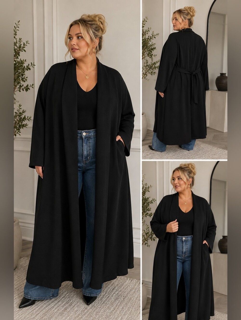 Smash + Tess Black Women's Trench Cy
